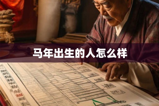 马年出生的人怎么样