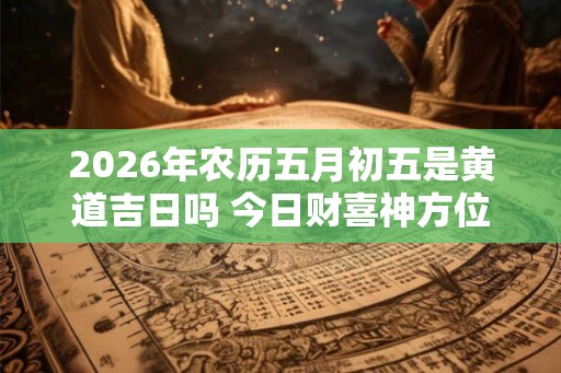 2026年农历五月初五是黄道吉日吗 今日财喜神方位