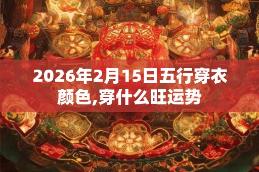 2026年2月15日五行穿衣颜色,穿什么旺运势