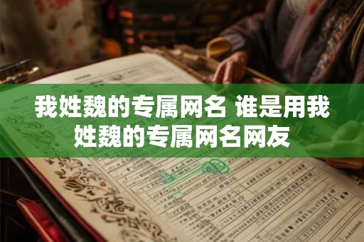 我姓魏的专属网名 谁是用我姓魏的专属网名网友
