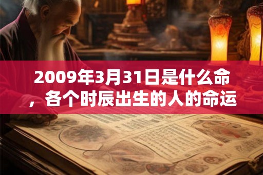 2009年3月31日是什么命,各个时辰出生的人的命运 2009年3月31日是什么命,各个时辰出生的人的命运