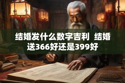 结婚发什么数字吉利  结婚送366好还是399好