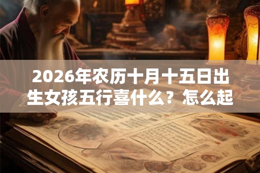 2026年农历十月十五日出生女孩五行喜什么？怎么起名？