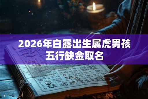 2026年白露出生属虎男孩五行缺金取名
