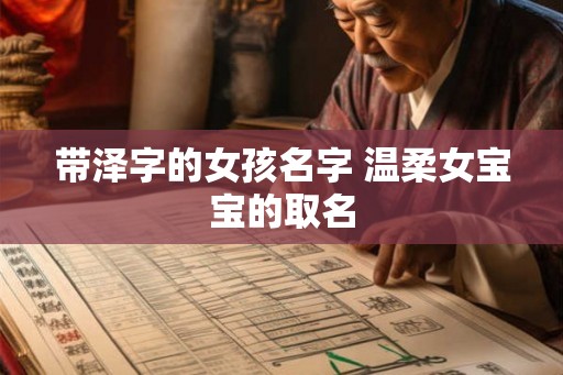 带泽字的女孩名字 温柔女宝宝的取名
