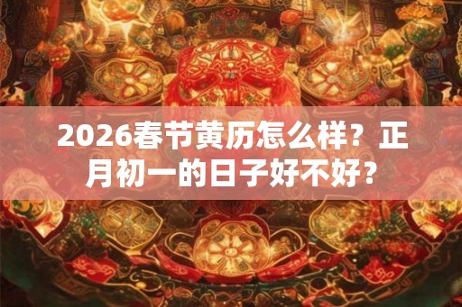 2026春节黄历怎么样？正月初一的日子好不好？