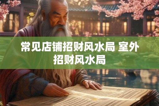 常见店铺招财风水局 室外招财风水局