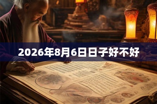2026年8月6日日子好不好