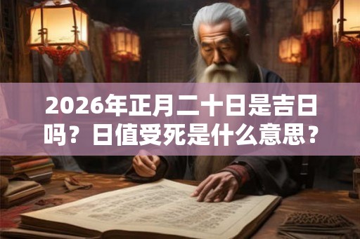 2026年正月二十日是吉日吗？日值受死是什么意思？