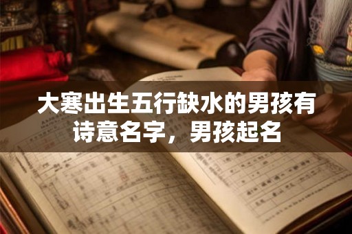 大寒出生五行缺水的男孩有诗意名字，男孩起名