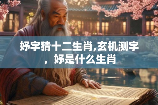 妤字猜十二生肖,玄机测字，妤是什么生肖