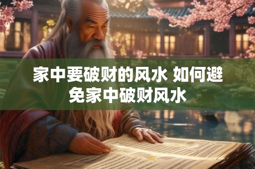 家中要破财的风水 如何避免家中破财风水 家中要破财的风水 如何避免家中破财风水