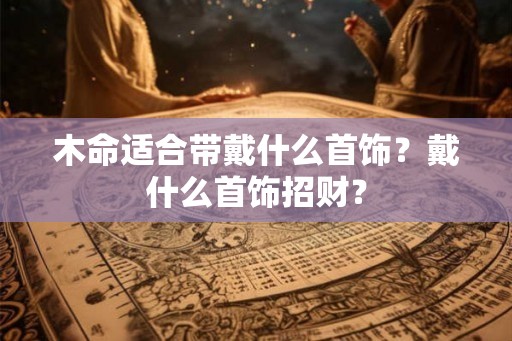 木命适合带戴什么首饰？戴什么首饰招财？