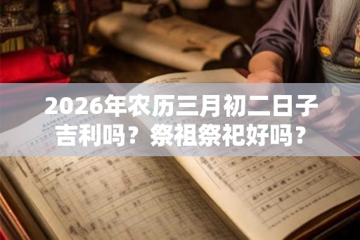 2026年农历三月初二日子吉利吗？祭祖祭祀好吗？