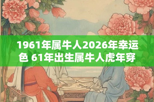 1961年属牛人2026年幸运色 61年出生属牛人虎年穿什么颜色衣服好