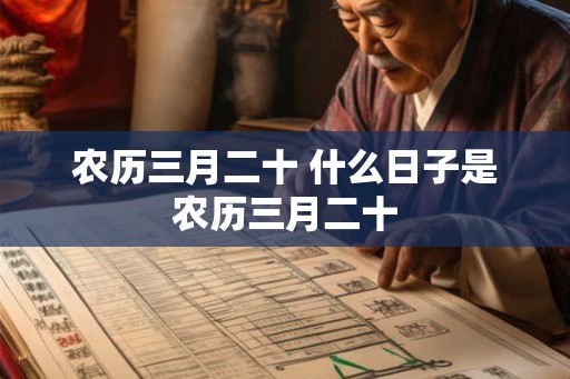 农历三月二十 什么日子是农历三月二十