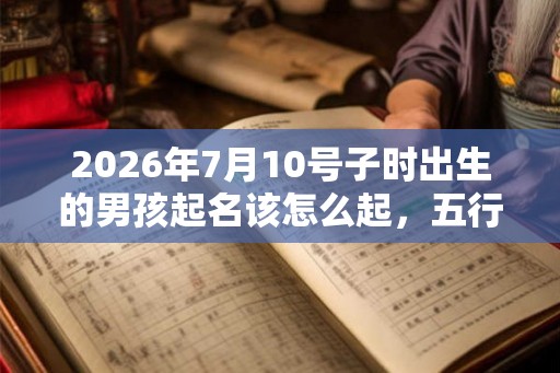 2026年7月10号子时出生的男孩起名该怎么起，五行是什么