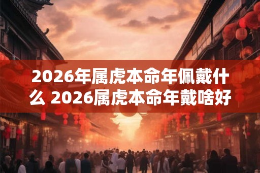 2026年属虎本命年佩戴什么 2026属虎本命年戴啥好