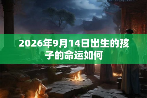 2026年9月14日出生的孩子的命运如何
