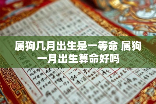 属狗几月出生是一等命 属狗一月出生算命好吗