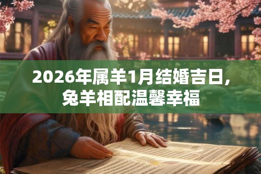 2026年属羊1月结婚吉日,兔羊相配温馨幸福