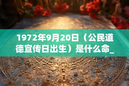1972年9月20日（公民道德宣传日出生）是什么命_命运如何