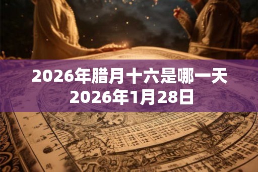 2026年腊月十六是哪一天 2026年1月28日