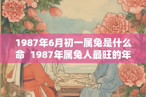 1987年6月初一属兔是什么命  1987年属兔人最旺的年龄