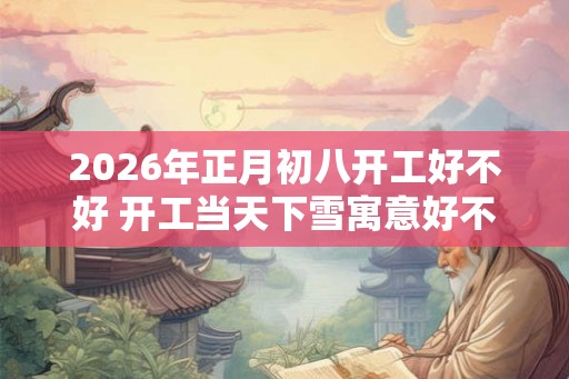 2026年正月初八开工好不好 开工当天下雪寓意好不好 2026年正月初八开工好不好 开工当天下雪寓意好不好