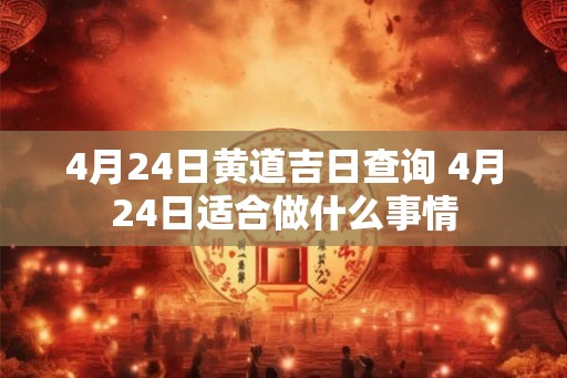 4月24日黄道吉日查询 4月24日适合做什么事情