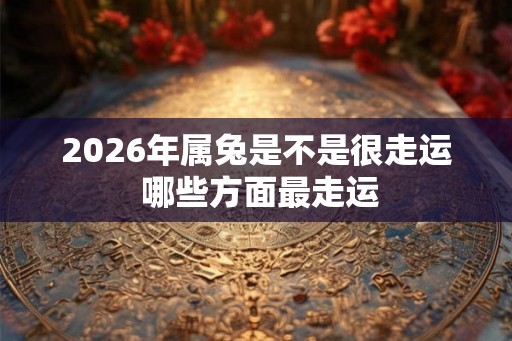 2026年属兔是不是很走运 哪些方面最走运