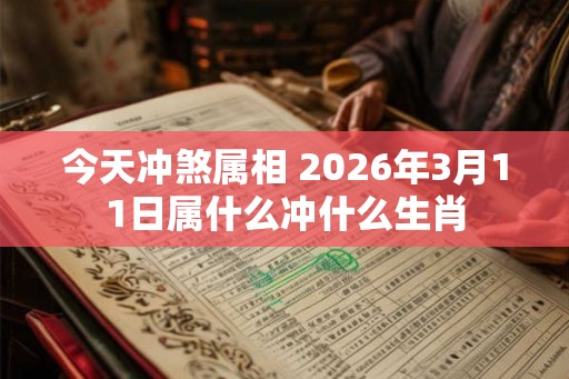 今天冲煞属相 2026年3月11日属什么冲什么生肖 今天冲煞属相 2026年3月11日属什么冲什么生肖