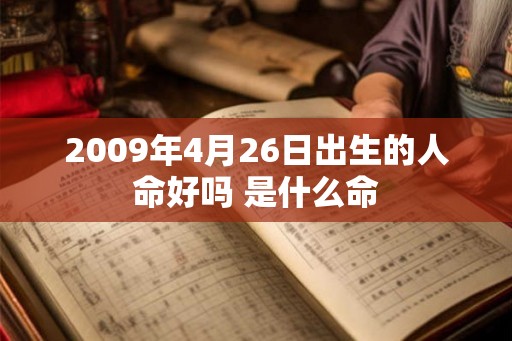 2009年4月26日出生的人命好吗 是什么命