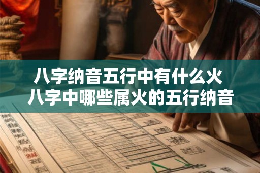 八字纳音五行中有什么火 八字中哪些属火的五行纳音