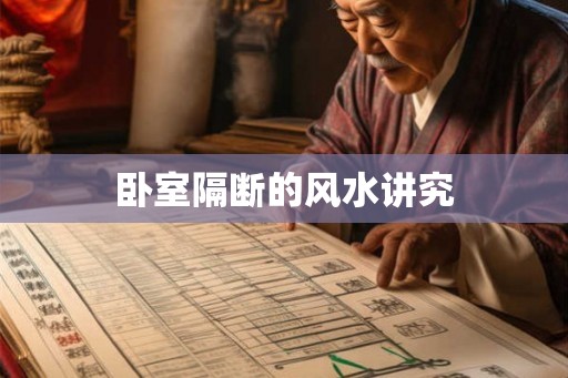 卧室隔断的风水讲究