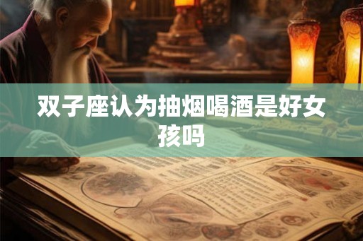 双子座认为抽烟喝酒是好女孩吗