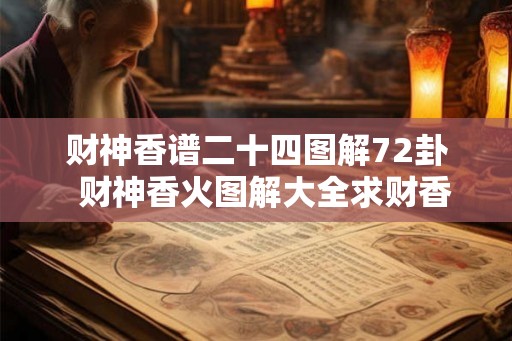 财神香谱二十四图解72卦  财神香火图解大全求财香