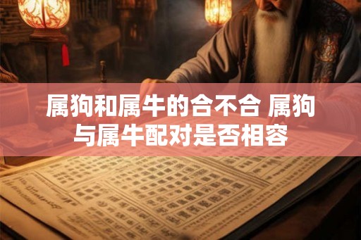 属狗和属牛的合不合 属狗与属牛配对是否相容