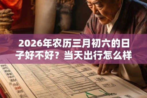 2026年农历三月初六的日子好不好？当天出行怎么样？