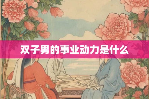 双子男的事业动力是什么 双子男的事业动力是什么