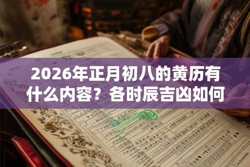 2026年正月初八的黄历有什么内容？各时辰吉凶如何？