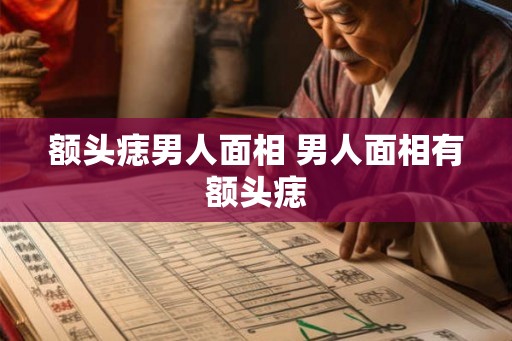 额头痣男人面相 男人面相有额头痣