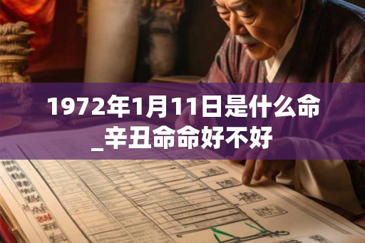 1972年1月11日是什么命_辛丑命命好不好 1972年1月11日是什么命_辛丑命命好不好
