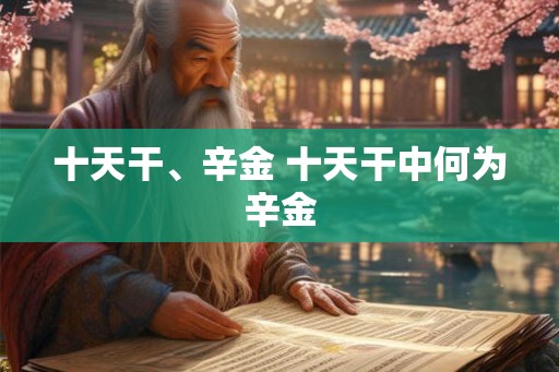 十天干、辛金 十天干中何为辛金
