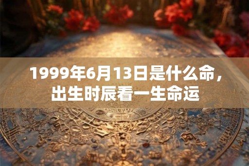 1999年6月13日是什么命,出生时辰看一生命运 1999年6月13日是什么命,出生时辰看一生命运