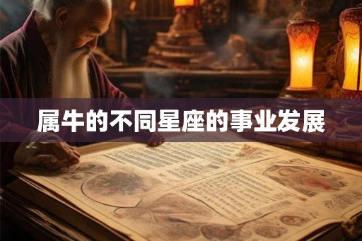 属牛的不同星座的事业发展