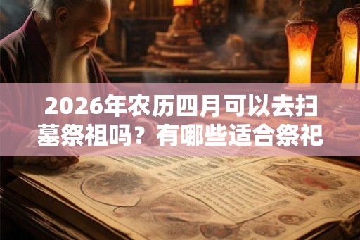 2026年农历四月可以去扫墓祭祖吗？有哪些适合祭祀的黄道吉日？