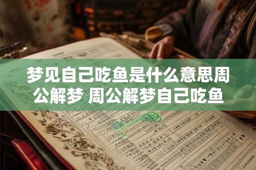 梦见自己吃鱼是什么意思周公解梦 周公解梦自己吃鱼梦境意义