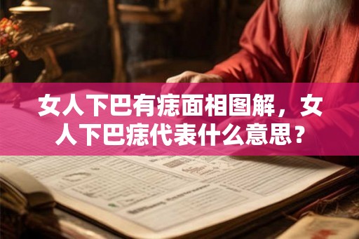 女人下巴有痣面相图解,女人下巴痣代表什么意思? 女人下巴有痣面相图解,女人下巴痣代表什么意思?