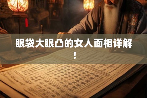 眼袋大眼凸的女人面相详解! 眼袋大眼凸的女人面相详解!